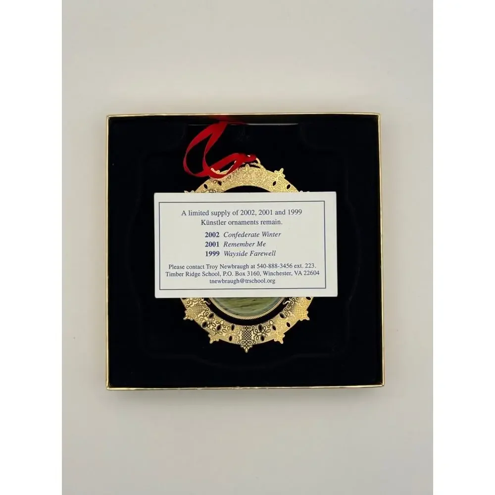 Mort Kunstler 2003 Soldier of Faith #1135 Civil War Christmas Ornament